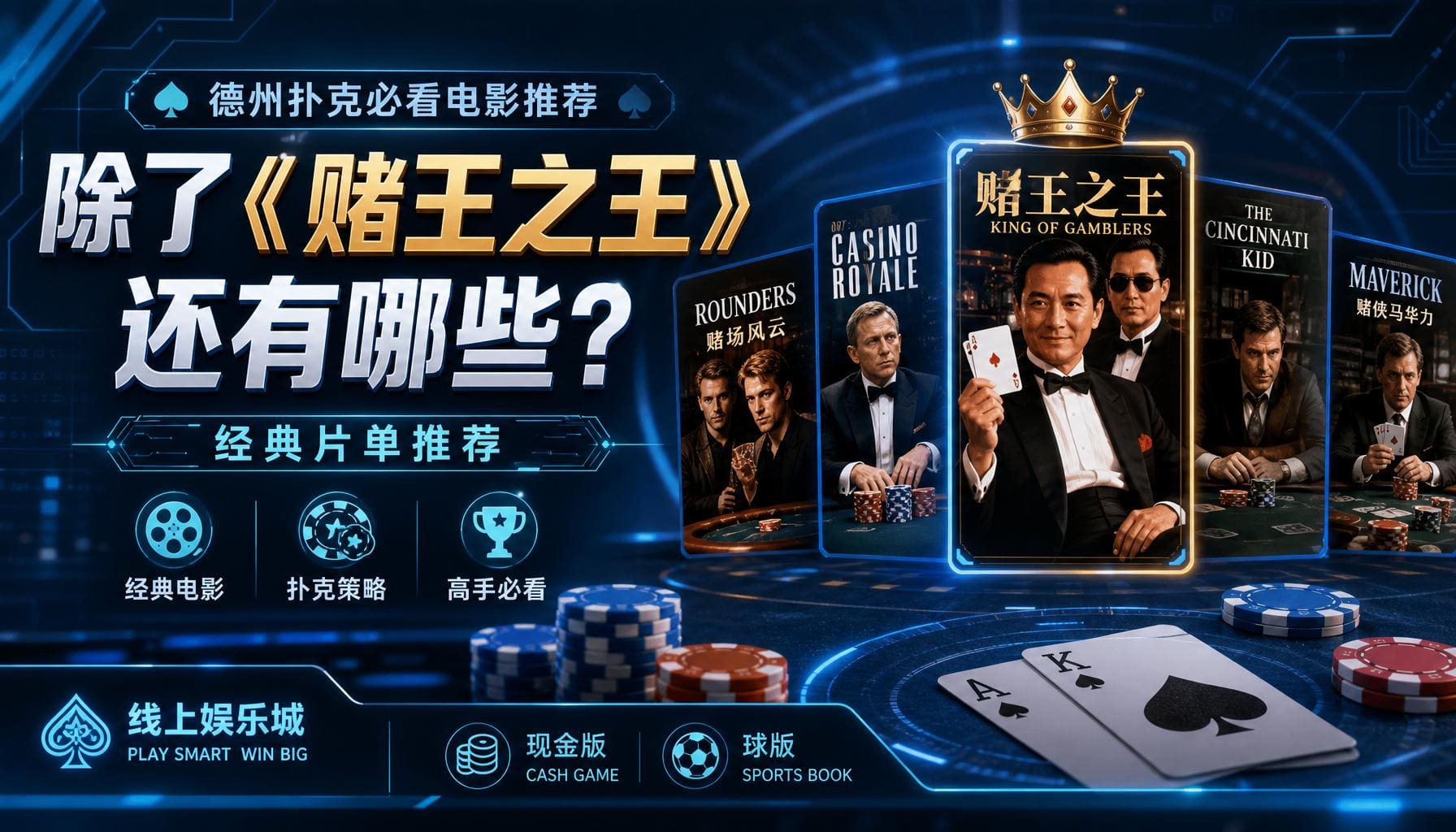 德州扑克必看电影推荐：除了《赌王之王》还有哪些？经典片单推荐