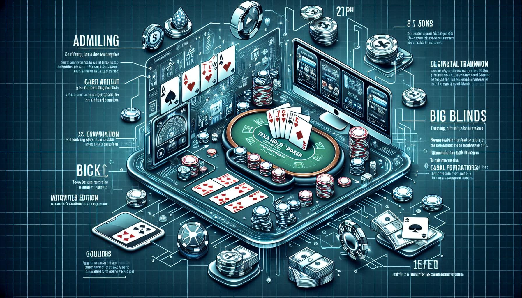 德州撲克規則教學：5分鐘看懂大小盲與發牌流程，新手基础规则与技巧