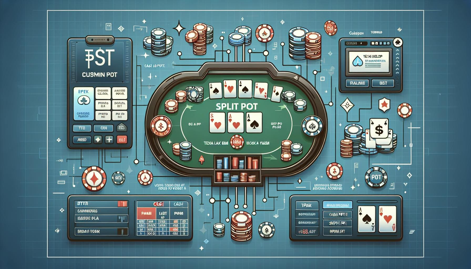 德州撲克比牌規則：平手時如何平分底池（Split Pot）技巧与